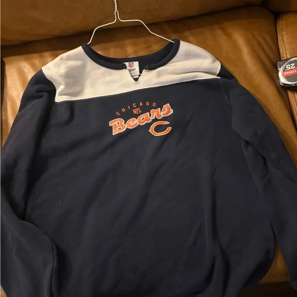 Vintage Women’s Chicago Bears NFL Blue/White XL Sweater Comfy - Picture 7 of 10